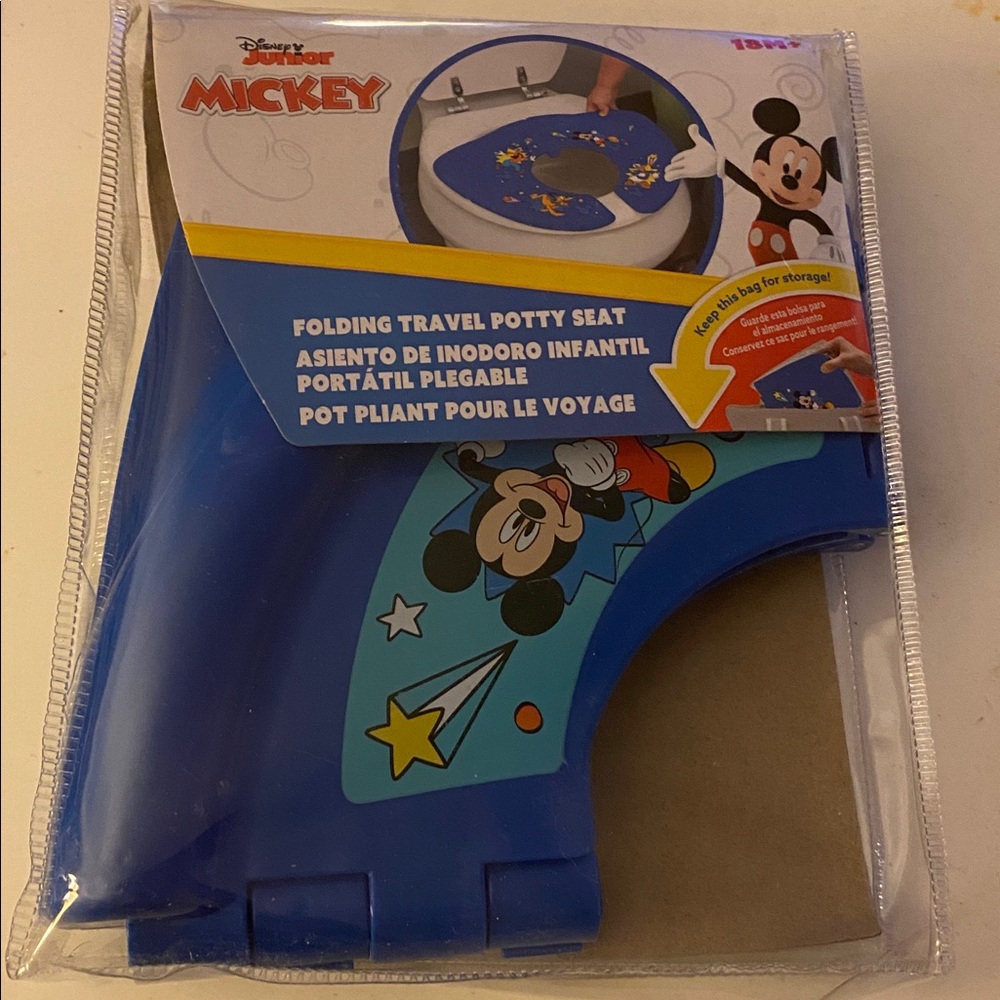 Disney Mickey Mouse Blue Travel Potty Seat
